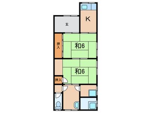 西難波観音堂(2階)の物件間取画像